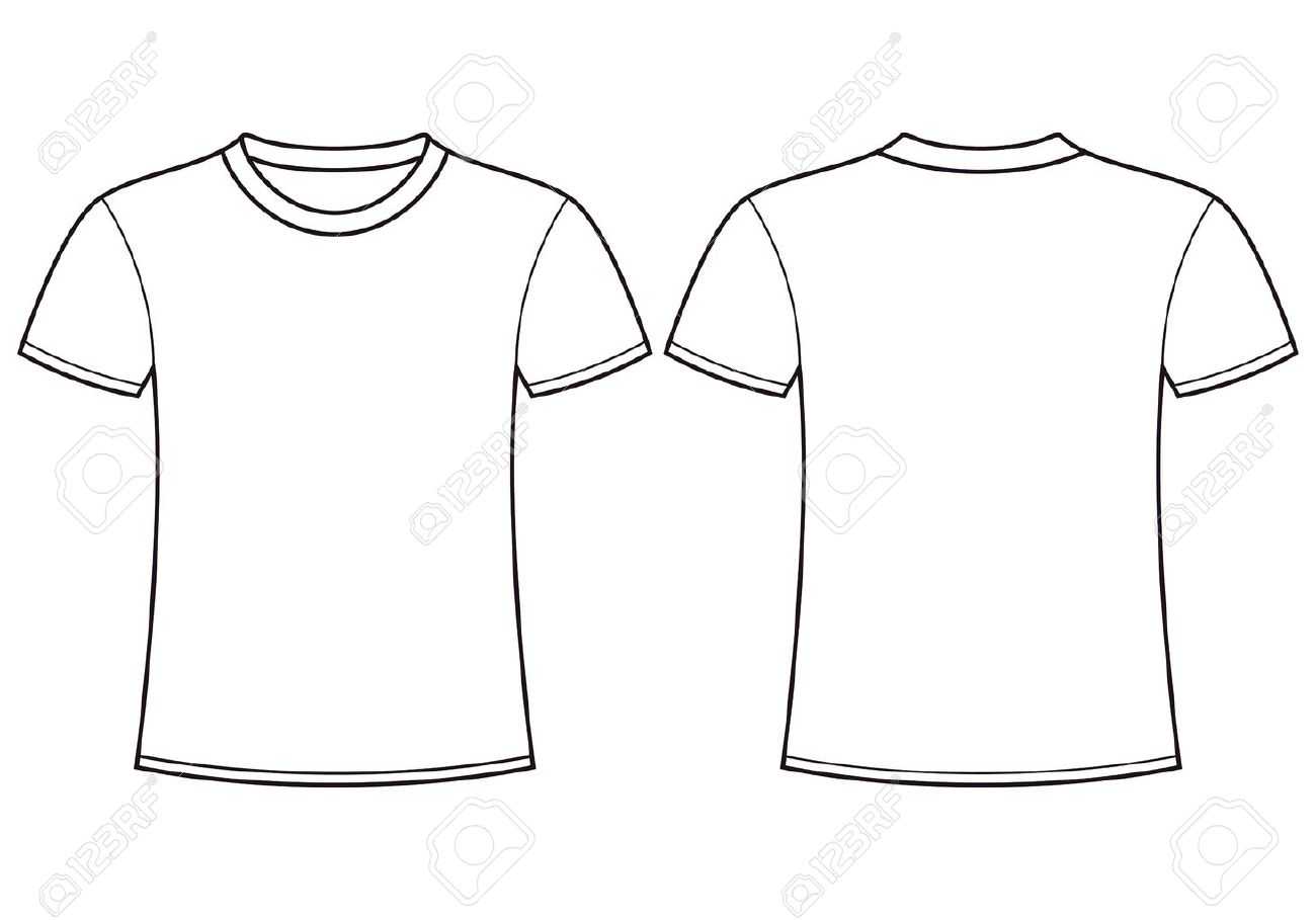 Blank T Shirt Template Front And Back For Blank Tee Shirt Template