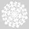 Blank Template To Draw A Pattern For Paper Snowflake | Free With Blank Snowflake Template