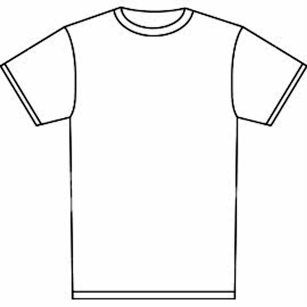 Blank Tshirt Template Tryprodermagenix Org Prepossessing T Pertaining To Blank Tshirt Template Printable
