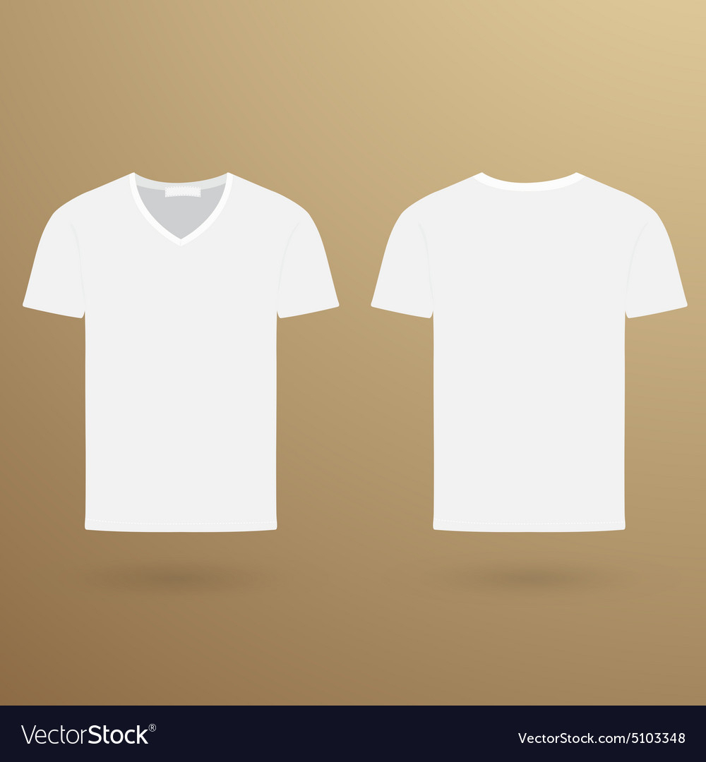 Blank V T Shirt Template Front And Back Within Blank V Neck T Shirt Template