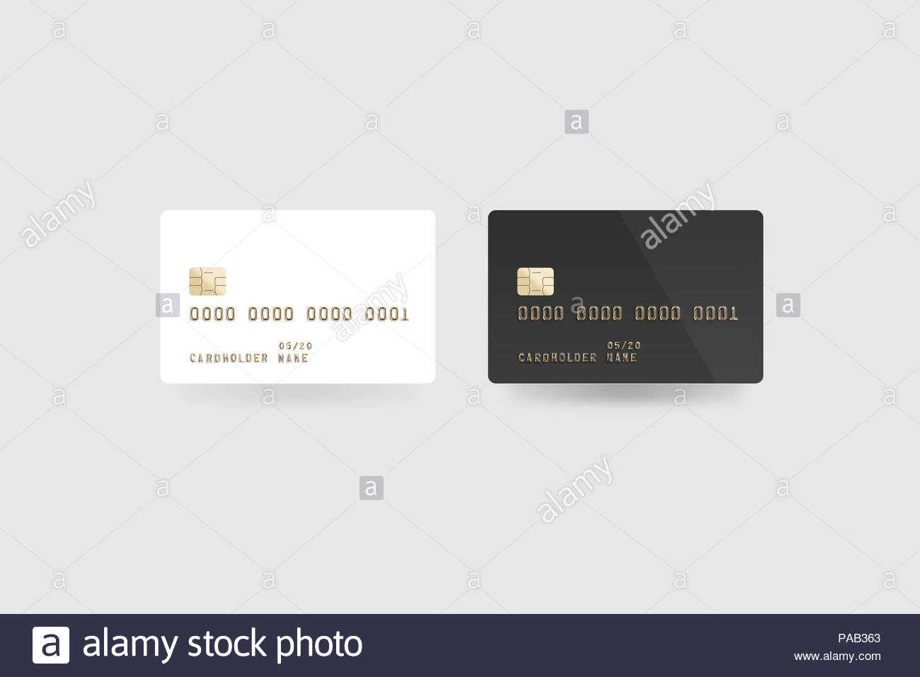 Blank White Credit Card Mockup Isolated, Clipping Path Pertaining To Credit Card Templates For Sale