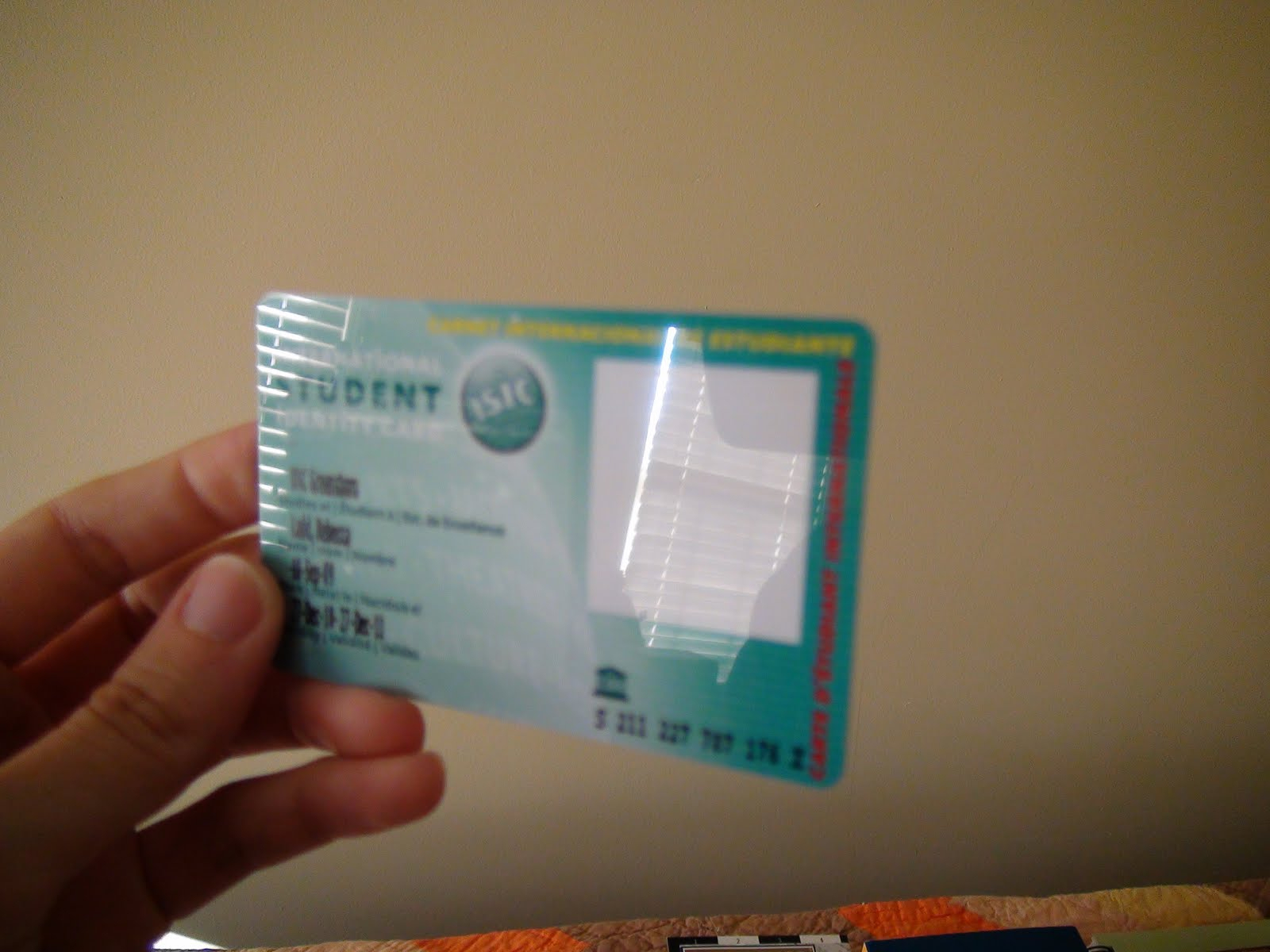 Blog*abroad: International Cellphone! Inside Isic Card With Regard To Isic Card Template