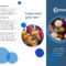 Blue Spheres Brochure In Microsoft Word Pamphlet Template