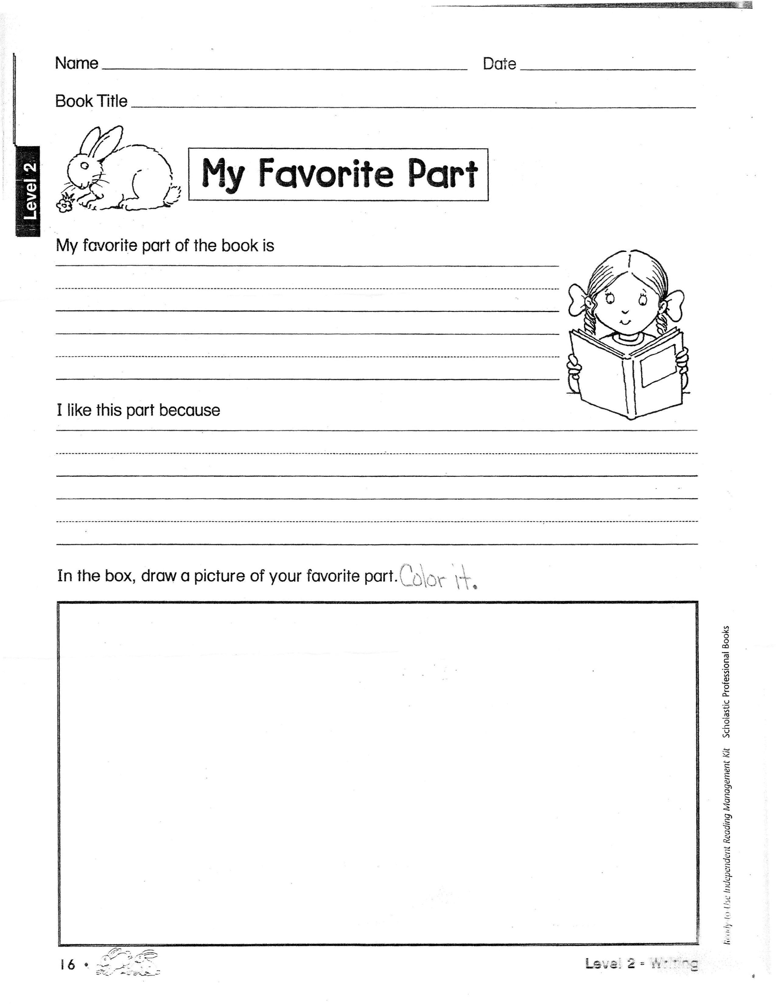 Book Report Outline | Second Grade Book Report Layout | Book In Second Grade Book Report Template