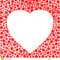 Border With Red Hearts. Greeting Card Design Template Within Small Greeting Card Template