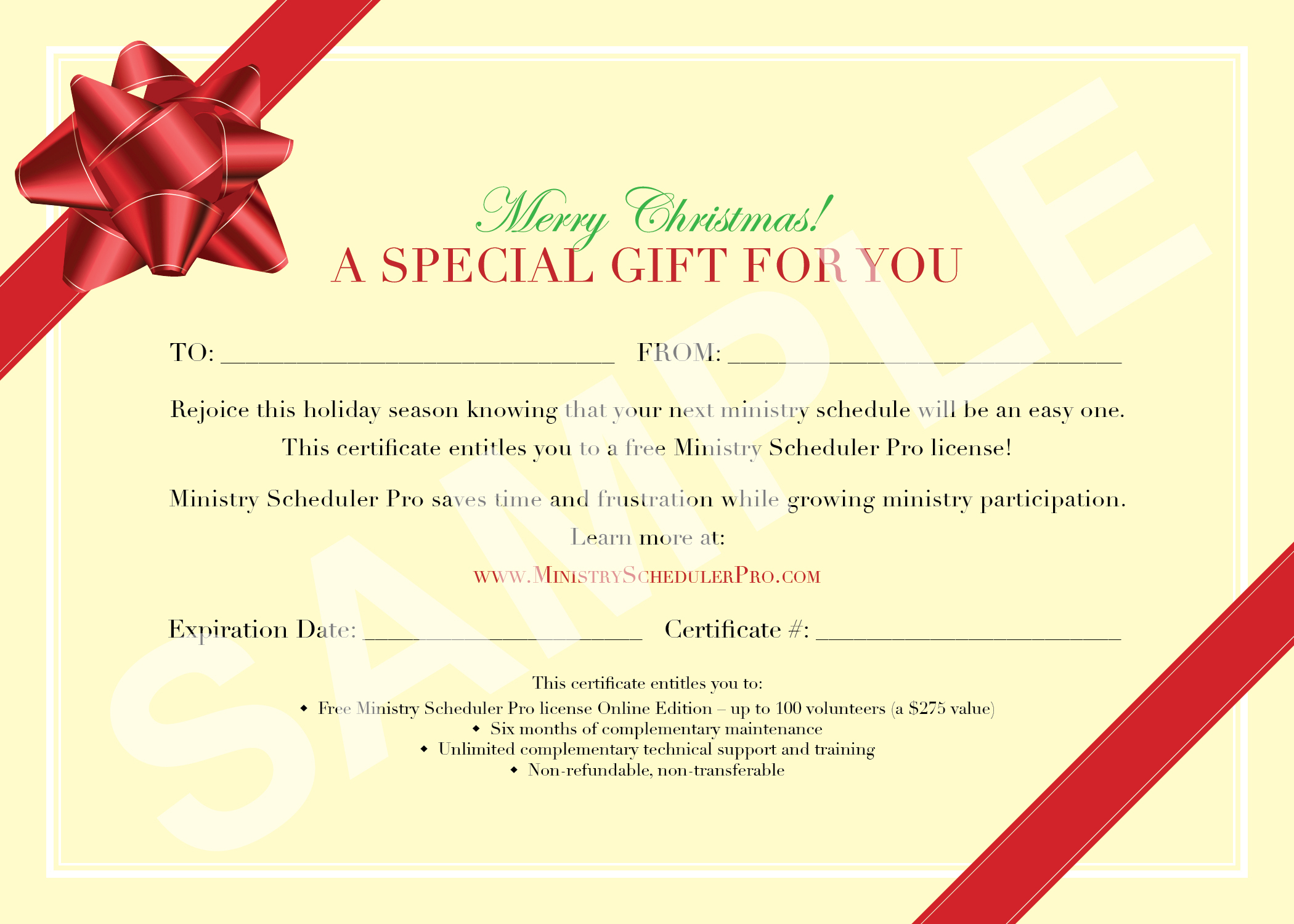 Bow Sample Gift Certificate Template Regarding Present Certificate Templates