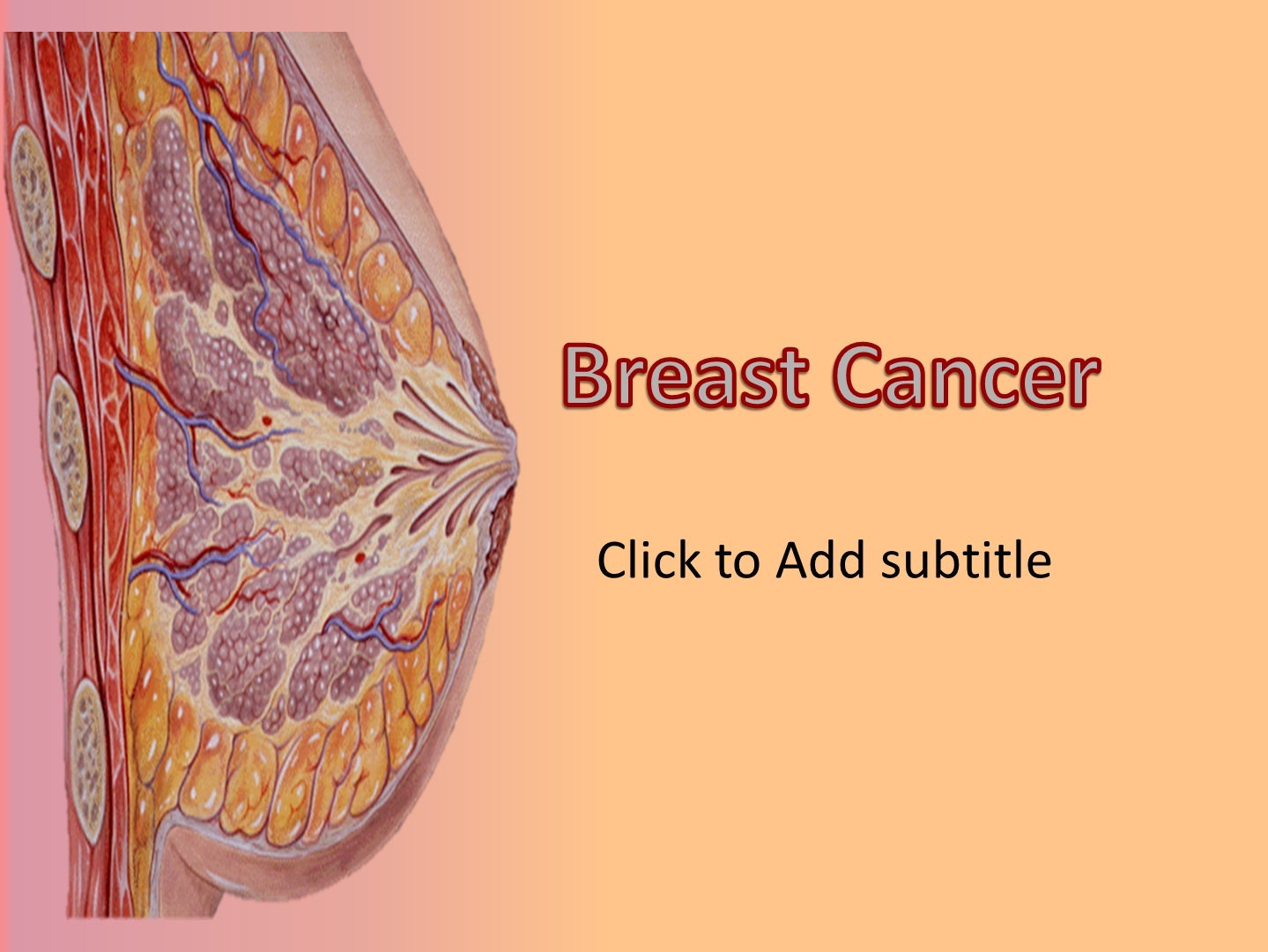 Breast Cancer – Animated Powerpoint Template ~ Free Medical Within Breast Cancer Powerpoint Template
