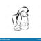 Breastfeeding Blank Sketch Template Stock Illustration Throughout Blank Model Sketch Template