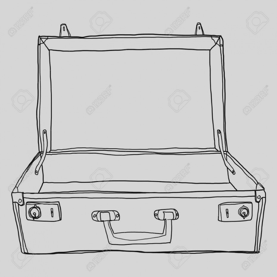Briefcase Clipart Empty Suitcase, Briefcase Empty Suitcase Regarding Blank Suitcase Template