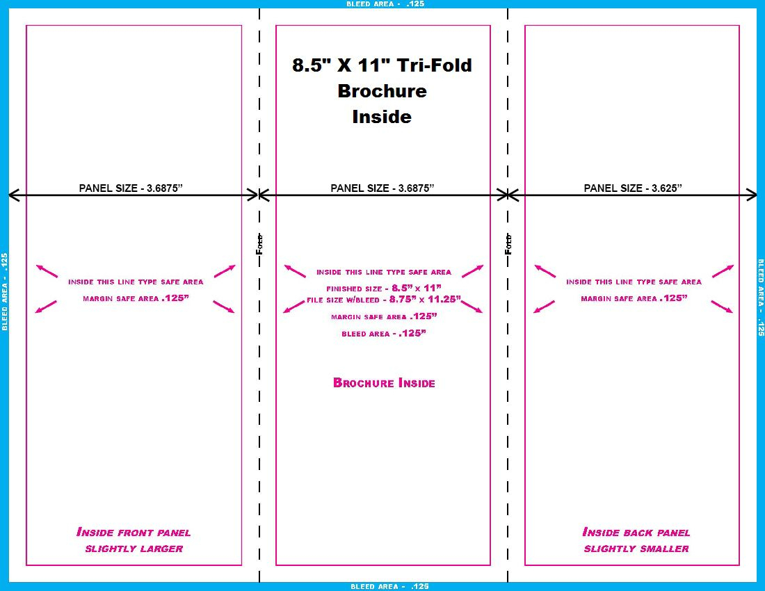 Brochure 8.5X11 Trifold Inside | Brochures | Graphic Design Regarding 8.5 X11 Brochure Template