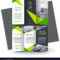 Brochure Design Template Creative Tri Fold Green Within E Brochure Design Templates