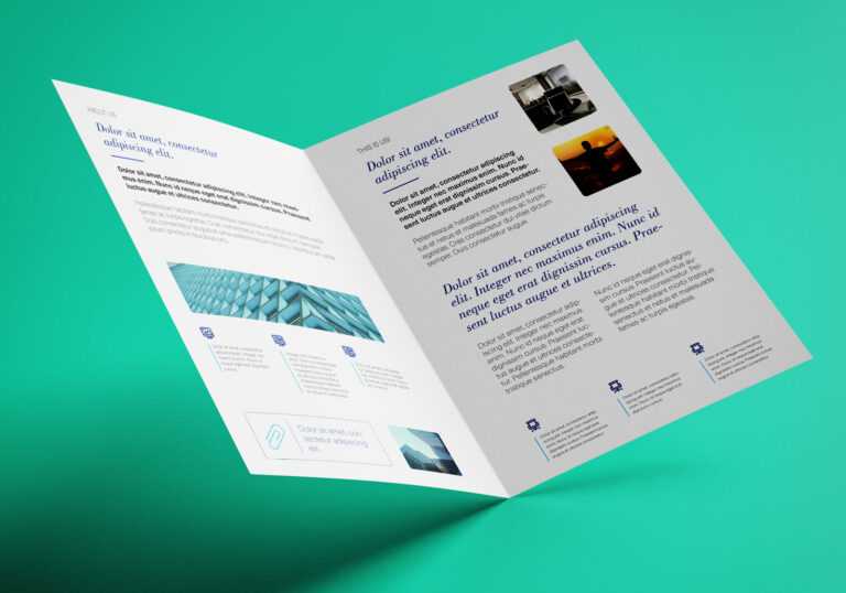 Two Fold Brochure Template Psd