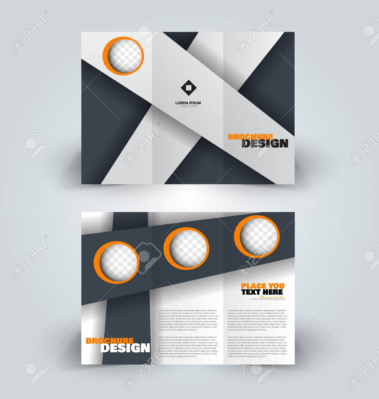 Brochure Template. Creative Design Trend For Professional Corporate.. In Professional Brochure Design Templates