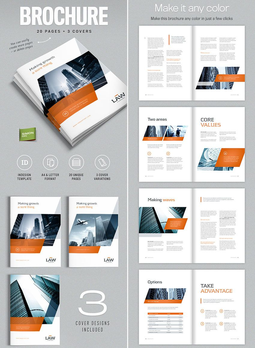 Brochure Template For Indesign – A4 And Letter | Amann Intended For Brochure Templates Free Download Indesign