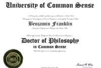 Bunch Ideas For Doctorate Degree Certificate Template With throughout Doctorate Certificate Template