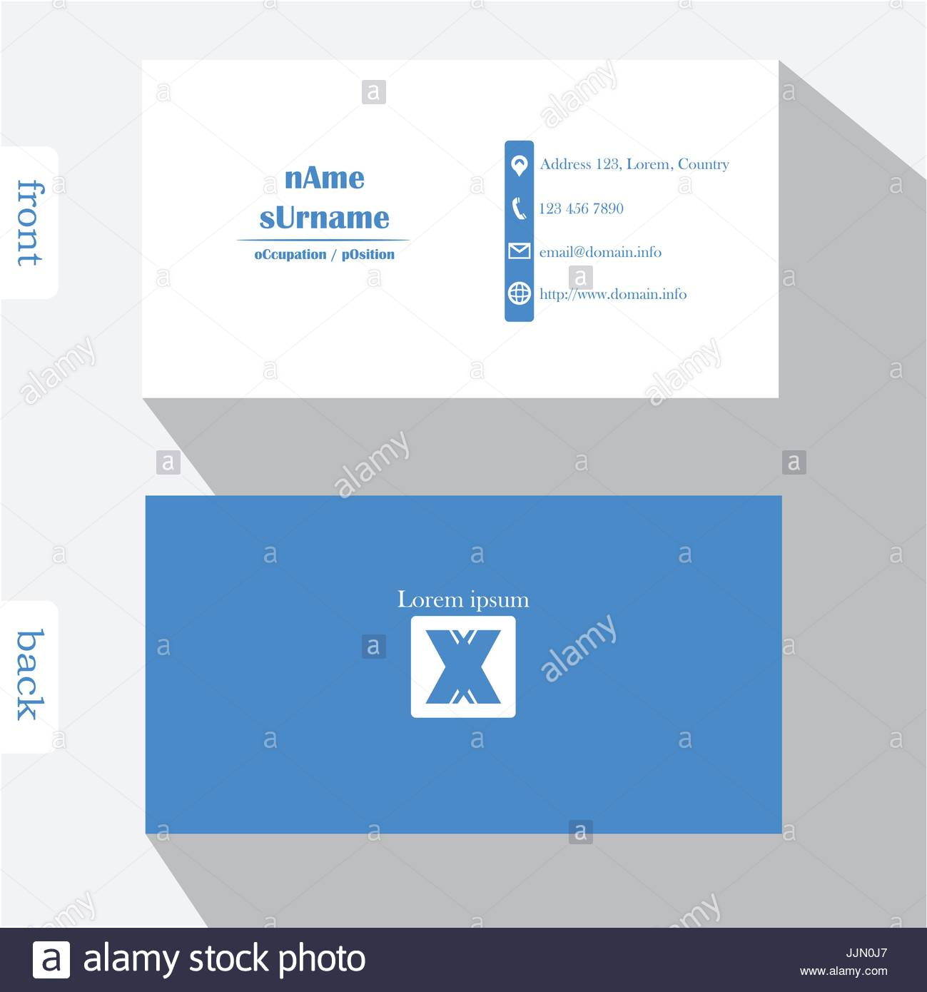 Business Card Back Design Side Template Microsoft Word Front With Front And Back Business Card Template Word