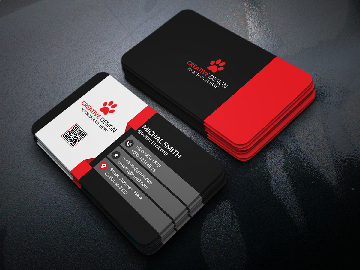 Business Card Design (Free Psd) On Behance Throughout Psd Visiting Card Templates