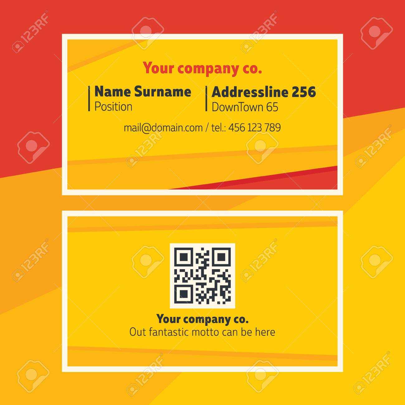 Business Card Design. Template For Solid, Trustworth Company,.. Regarding Template For Calling Card