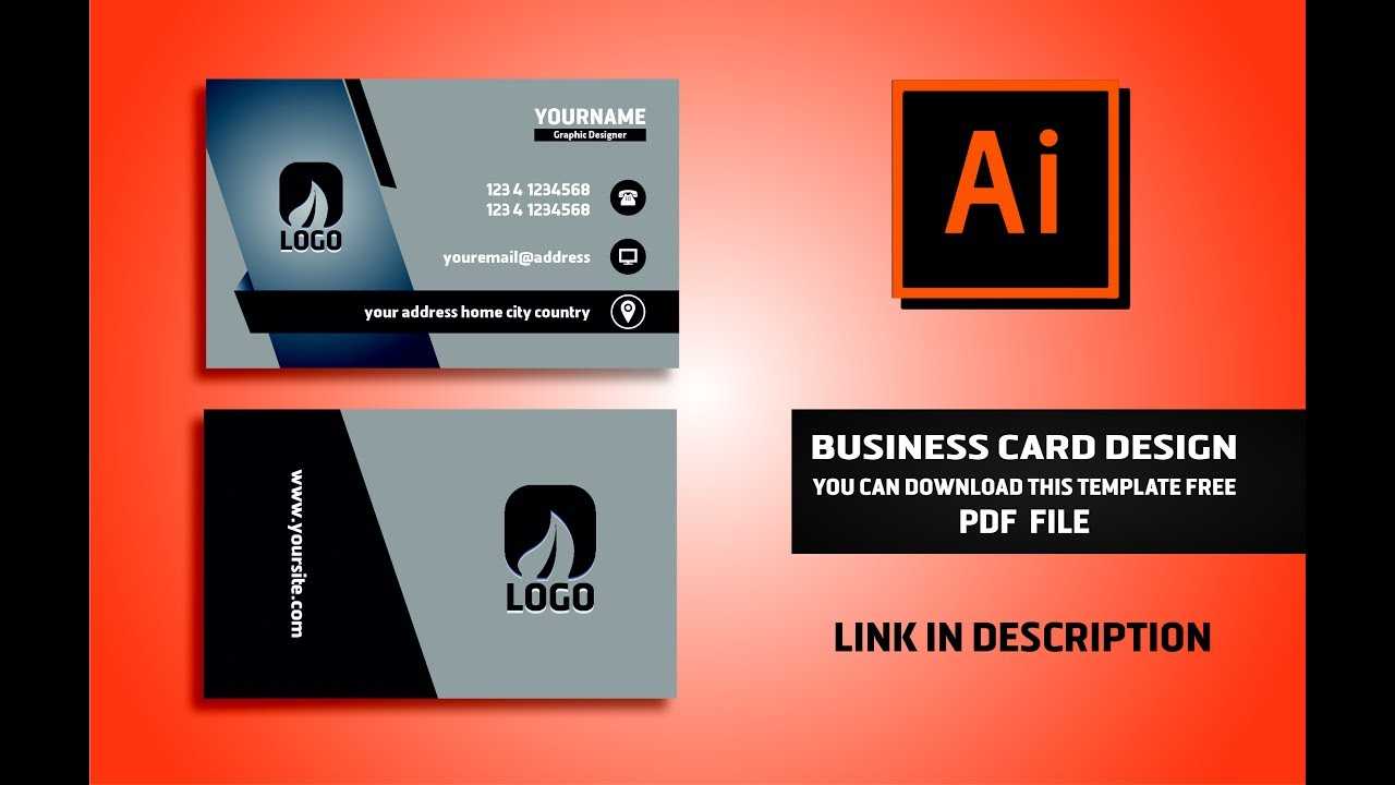 Business Card Design Vector File Free Download | Illustrator Cc Tutorial  2017 For Visiting Card Illustrator Templates Download