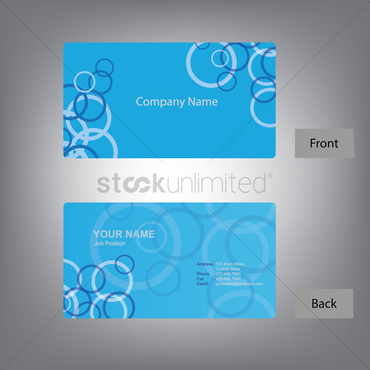 Business Card Front And Back Design Visiting Template Free Throughout Front And Back Business Card Template Word