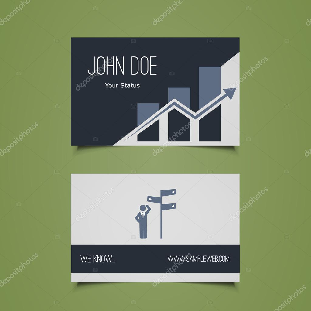Business Card Template – Corporate Identity Design — Stock Pertaining To Decision Card Template