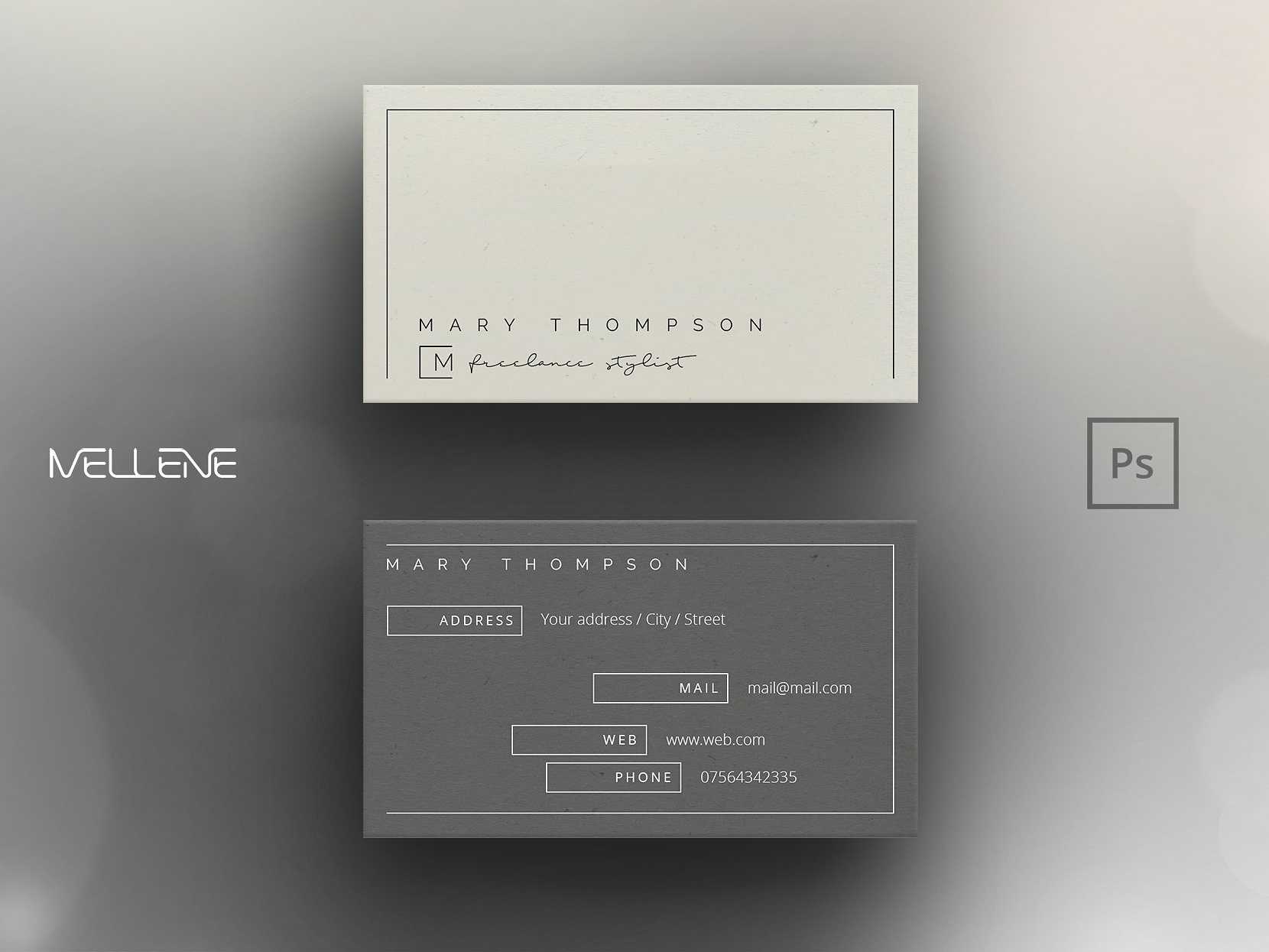 Business Card Template For Photoshopbusiness Cards On With Regard To Visiting Card Templates For Photoshop