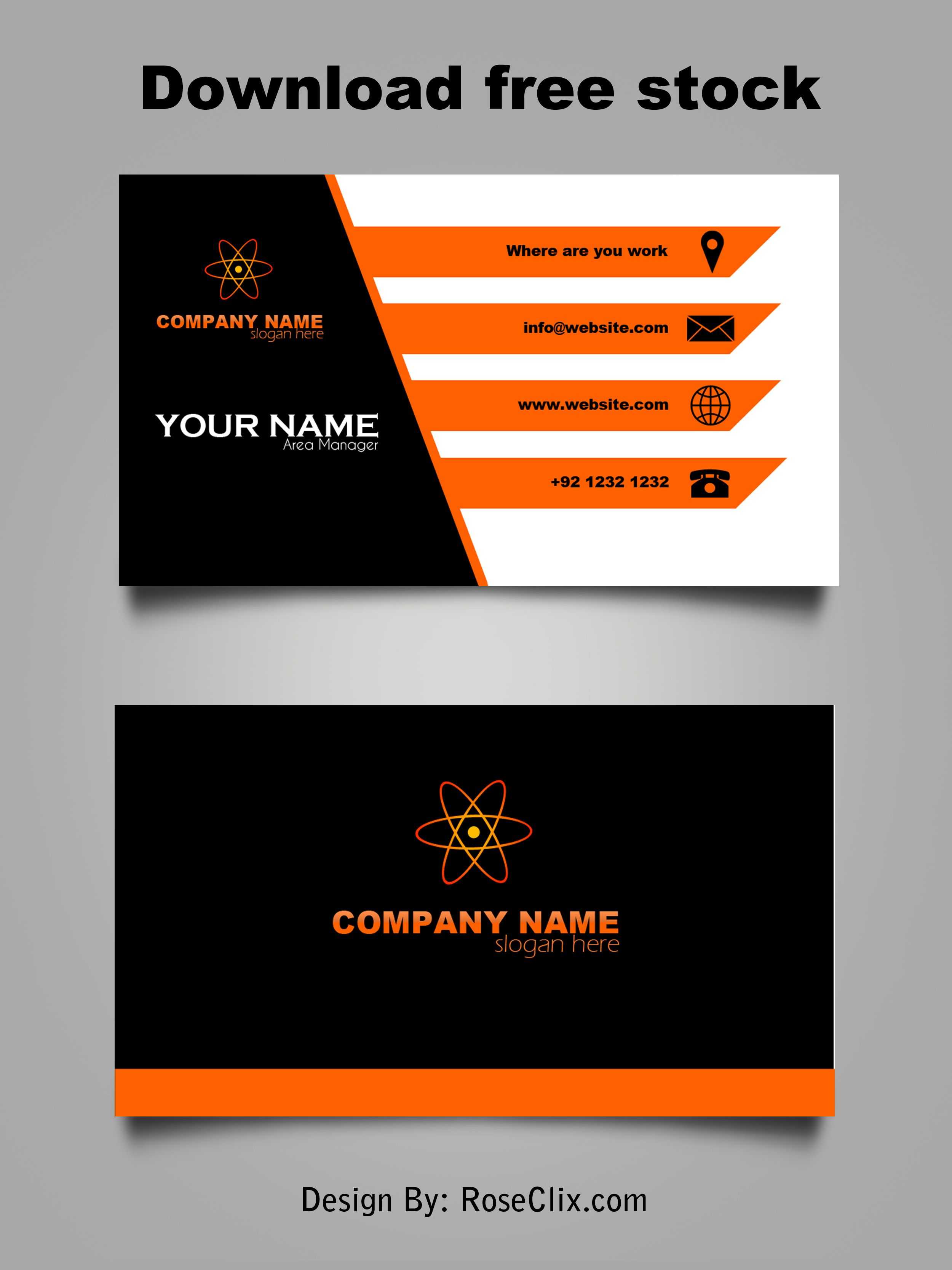 Business Card Template Free Downloads Psd Fils. | Business In Templates For Visiting Cards Free Downloads