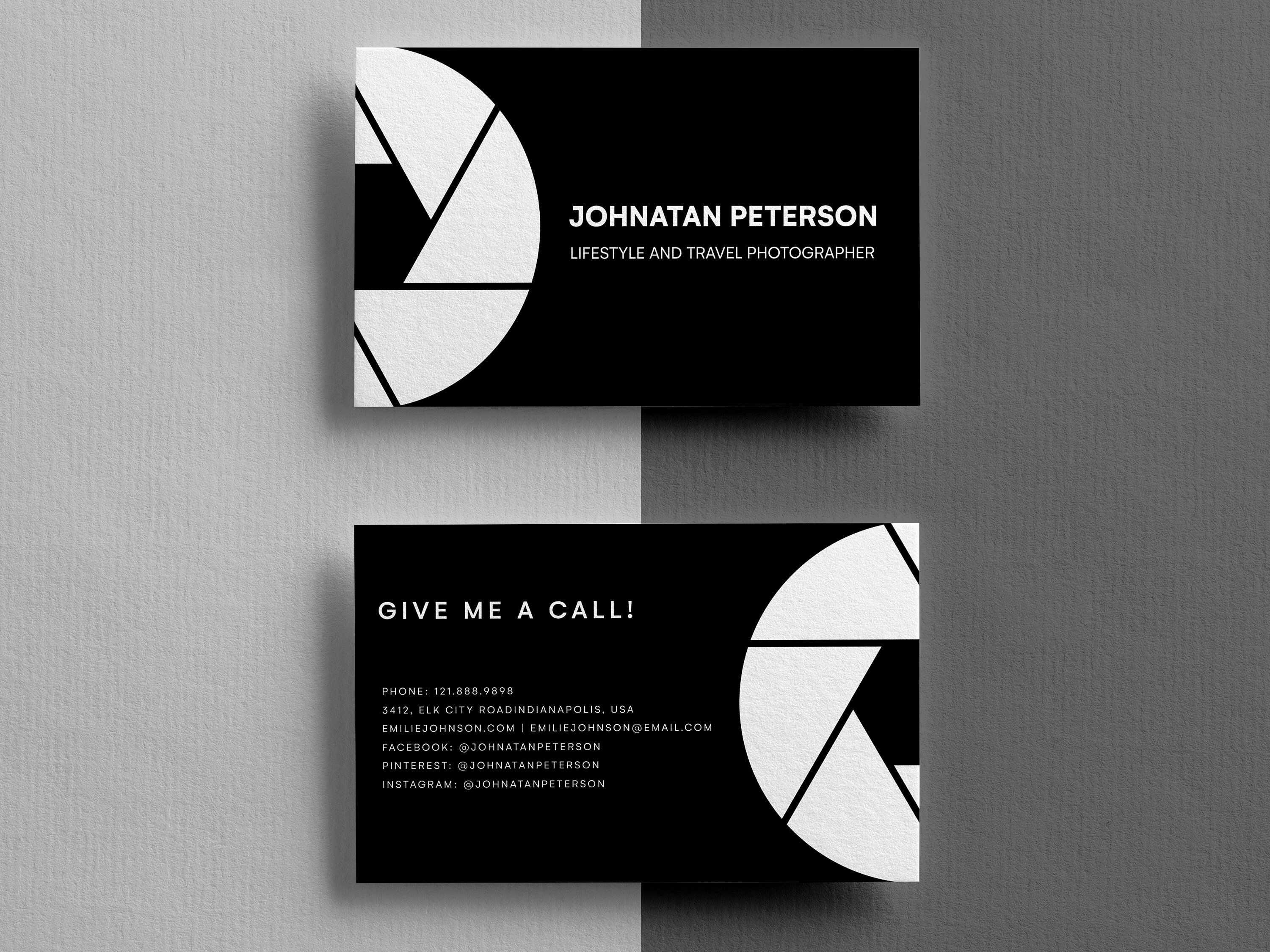 Business Card Template, Instant Download Editable Business Pertaining To Call Card Templates