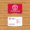 Business Card Template With Texture. Recycle Bin Sign Icon. Bin.. Regarding Bin Card Template