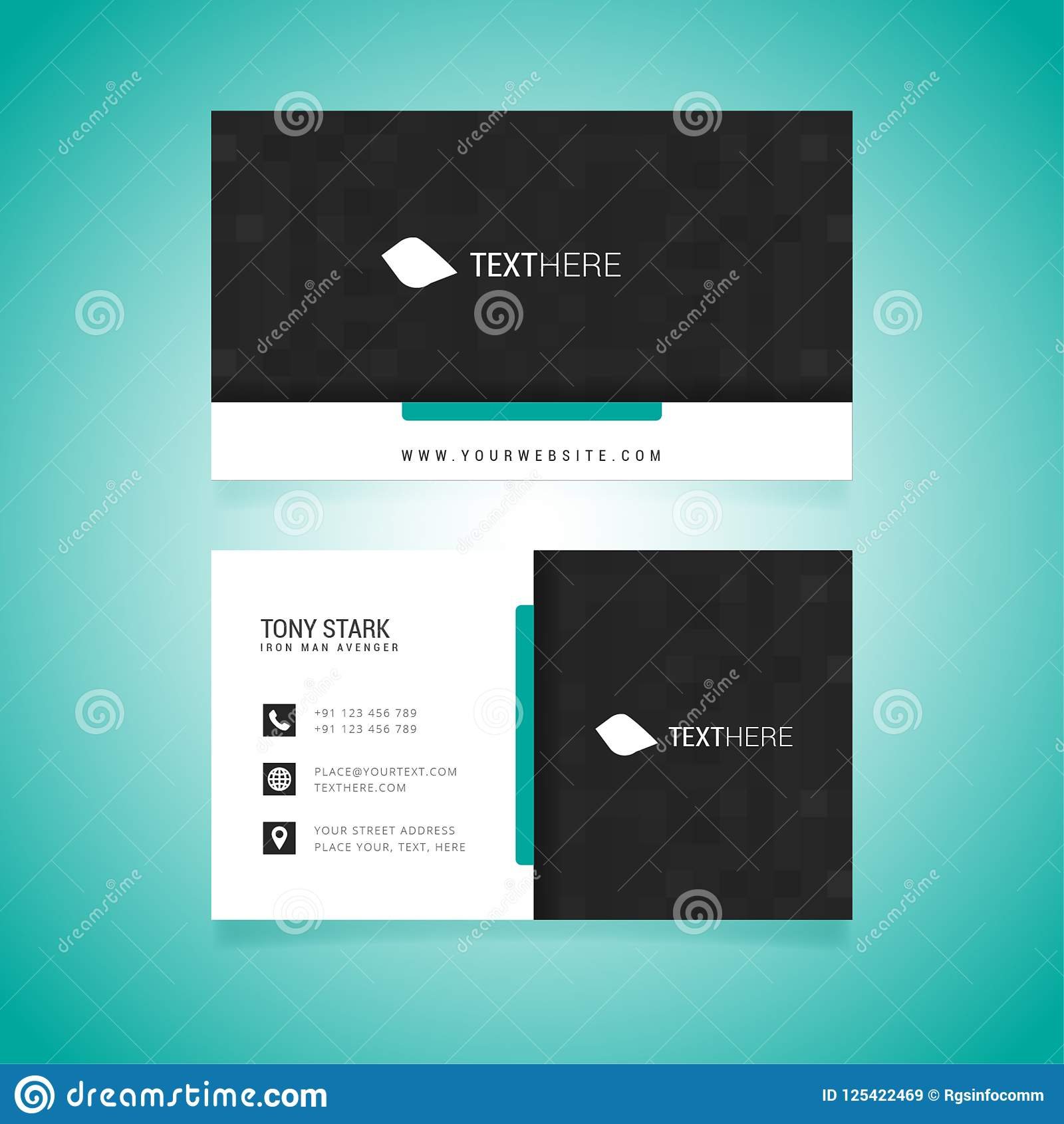 Business Card Vector Template Stock Vector – Illustration Of Pertaining To Adobe Illustrator Business Card Template