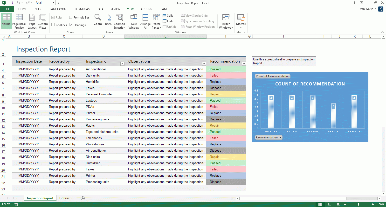 Business Continuity Plan Template (Ms Word/excel For Dr Test Report Template