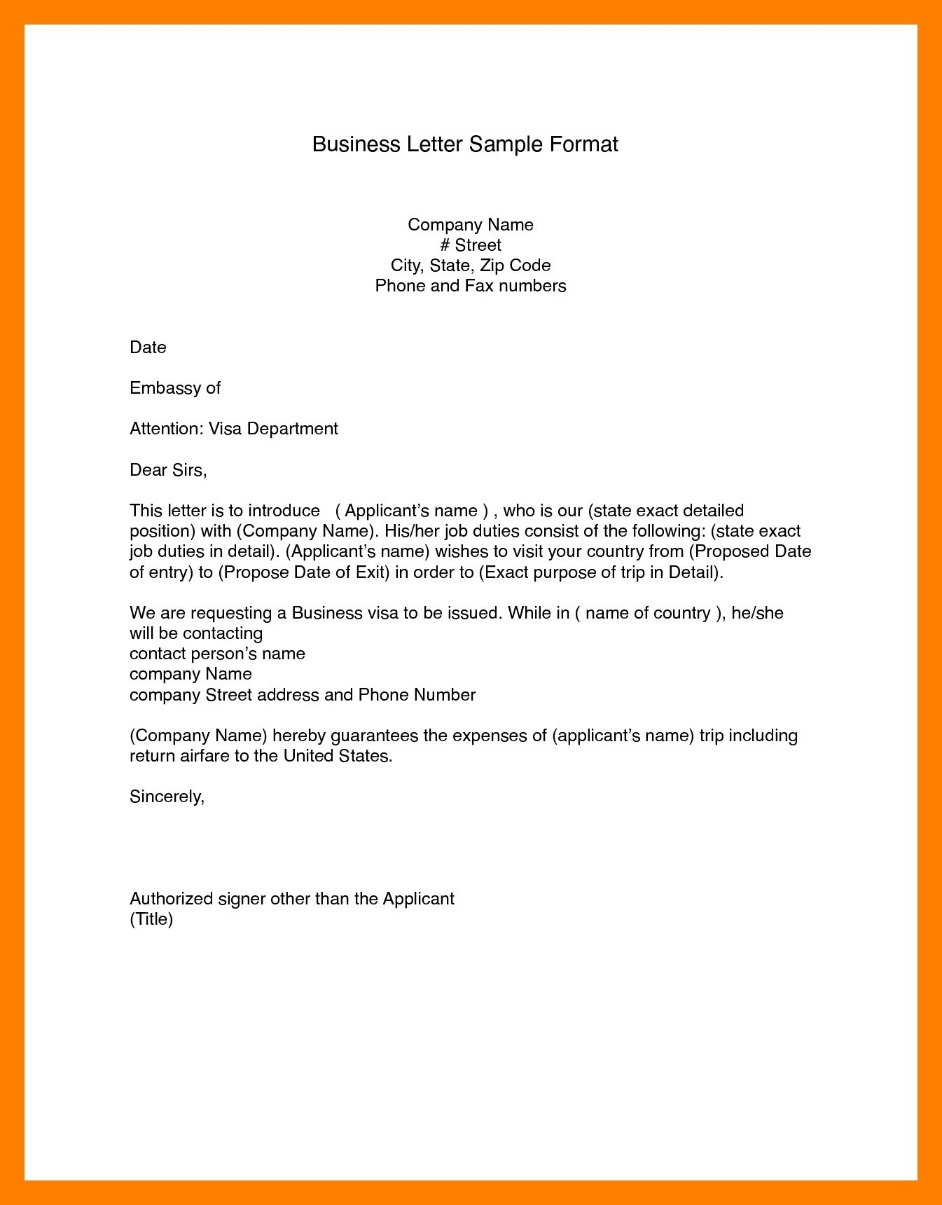 Business Letter Format Word (14) | Bank Statement Within Modified Block Letter Template Word