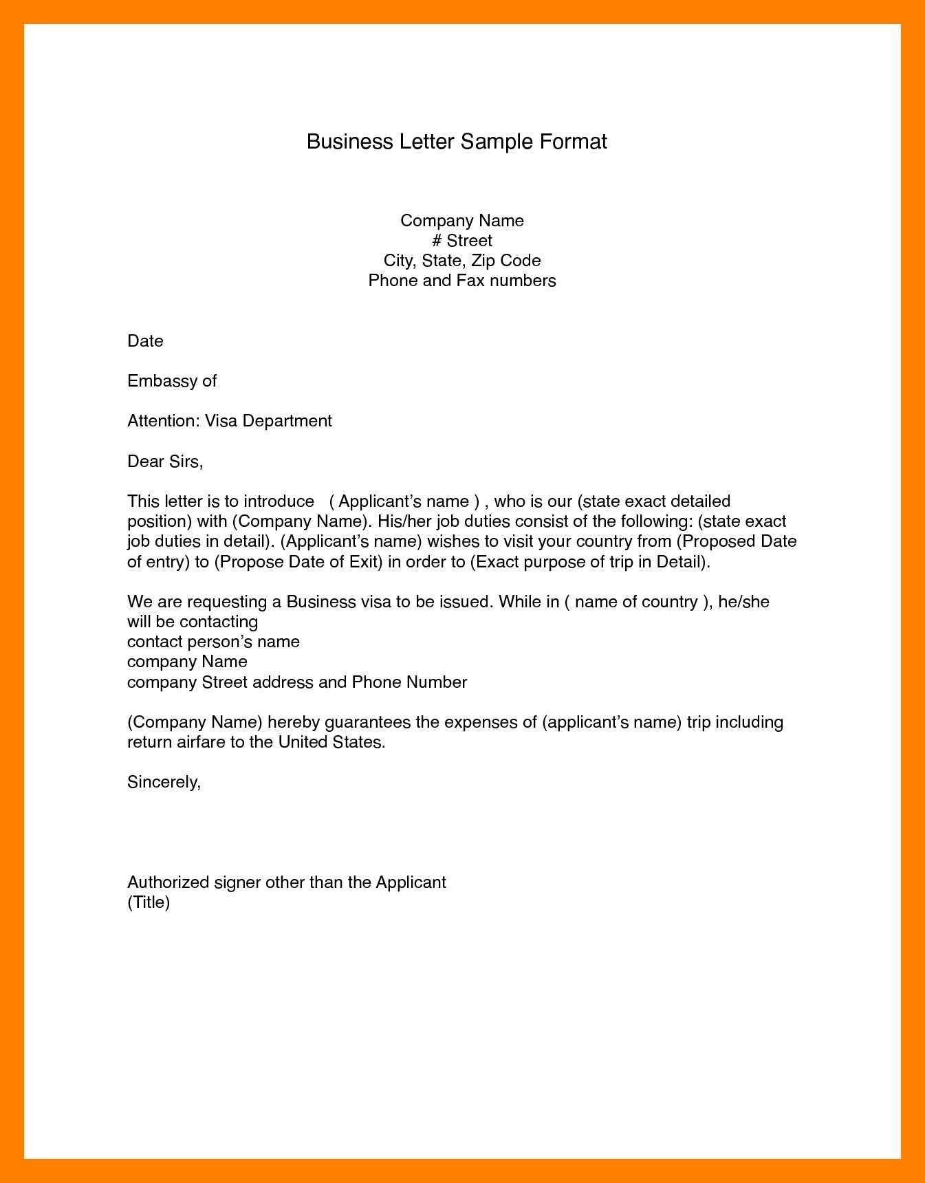 Business Letter Format Word (14) | Bank Statement Within Modified Block Letter Template Word