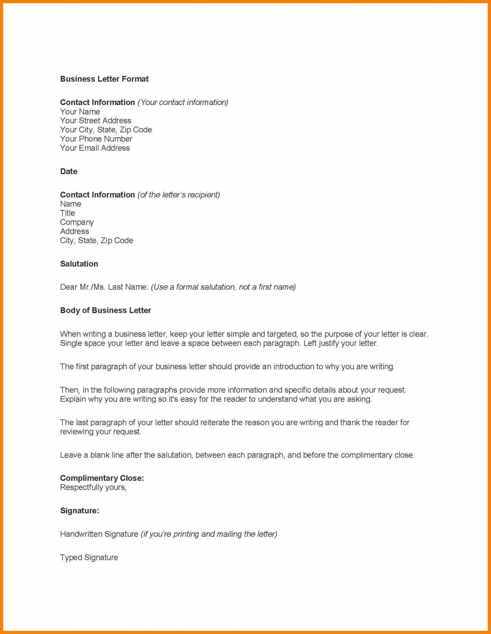 Business Proposal Letter Template Microsoft Word Office 2007 With Regard To Microsoft Word Business Letter Template