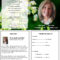 Butterfly Memorial Program | Memorials | Funeral Cards Intended For Remembrance Cards Template Free