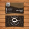 Byteknight Designs | Cafe/ Coffee Shop Visiting Card Design Within Coffee Business Card Template Free