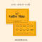 Cafe Loyalty Card | Business Cards | Loyalty Card Design With Business Punch Card Template Free