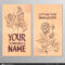Cards Image Woman Rose Templates Creating Business Cards With Regard To Advertising Cards Templates