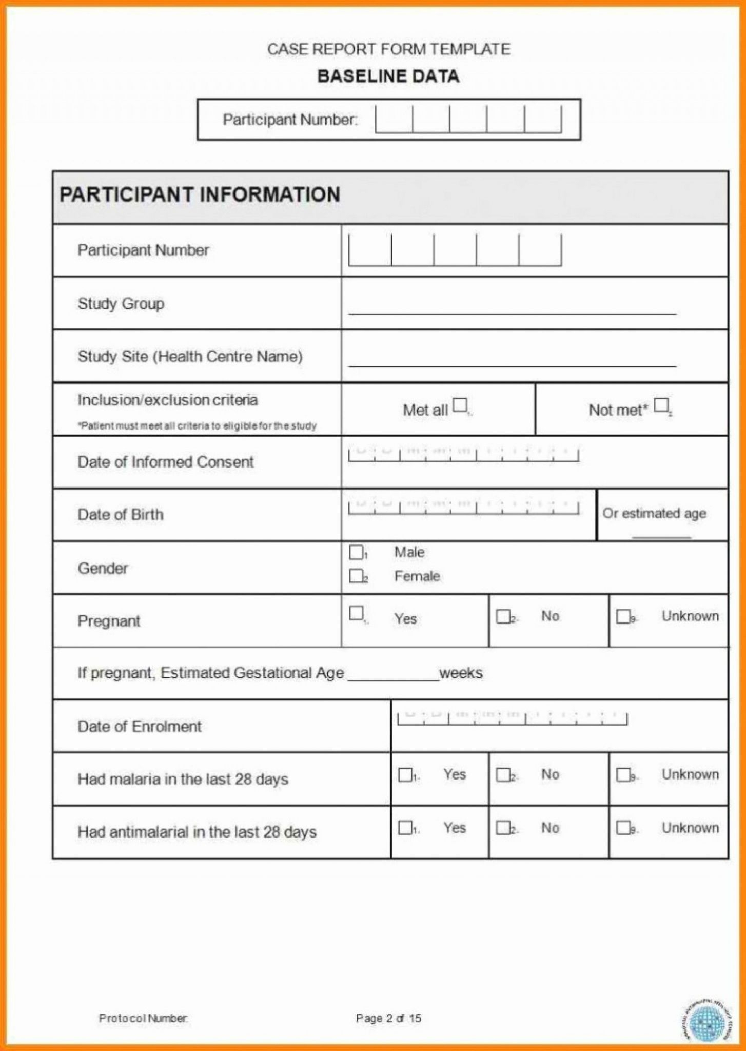 Case Report Form Template Unique Catering Resume Clinical Intended For Trial Report Template