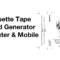 Cassette Tape J Card Template Generator Easy Mixtape Maker With Cassette J Card Template