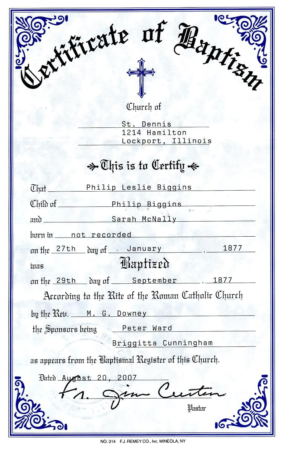 Catholic Baptism Certificate – Yahoo Image Search Results Throughout Christian Baptism Certificate Template