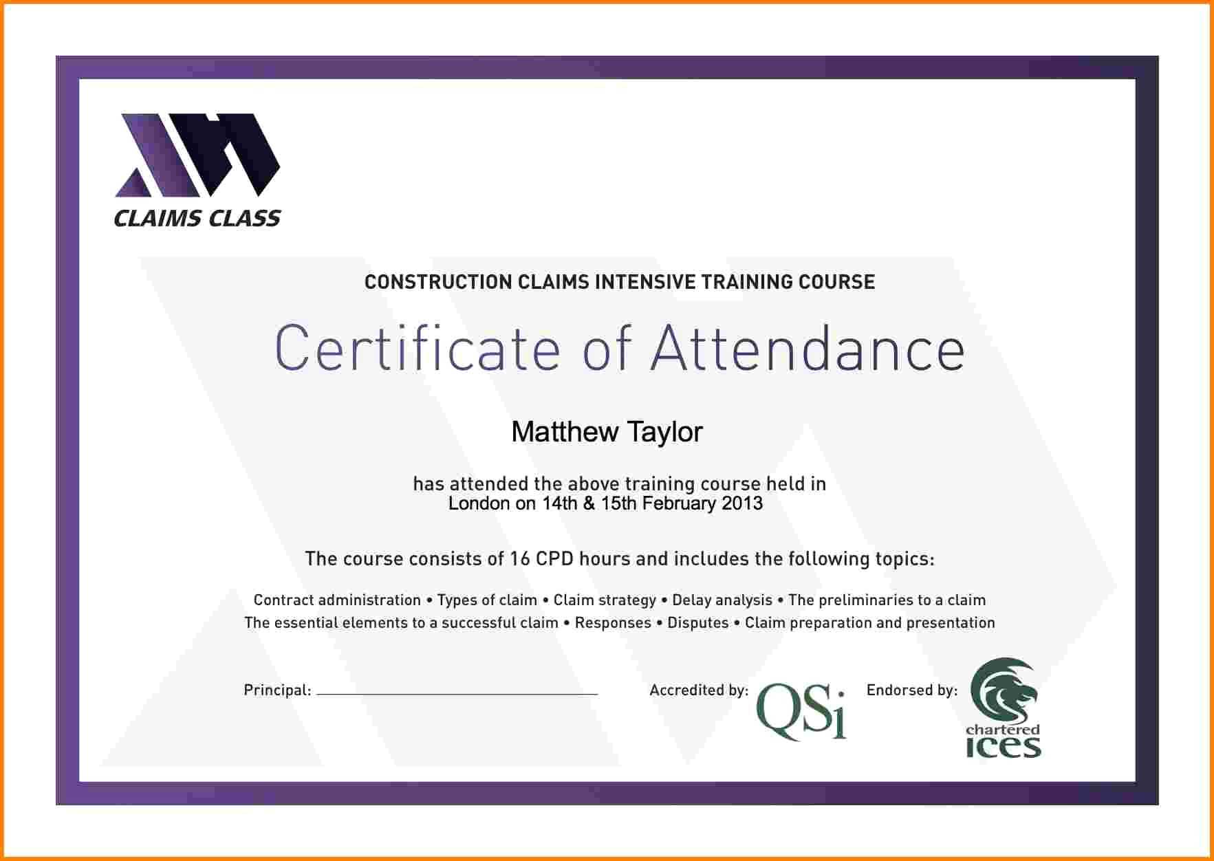 Conference Participation Certificate Template