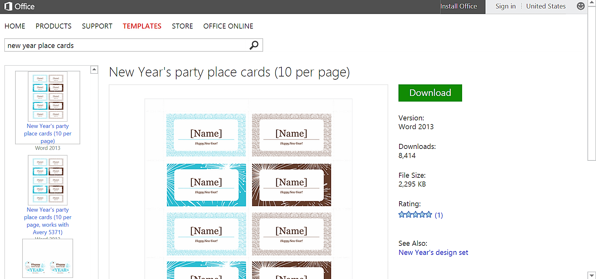 Celebrate The New Year With Free New Year's Templates Intended For Microsoft Word Place Card Template