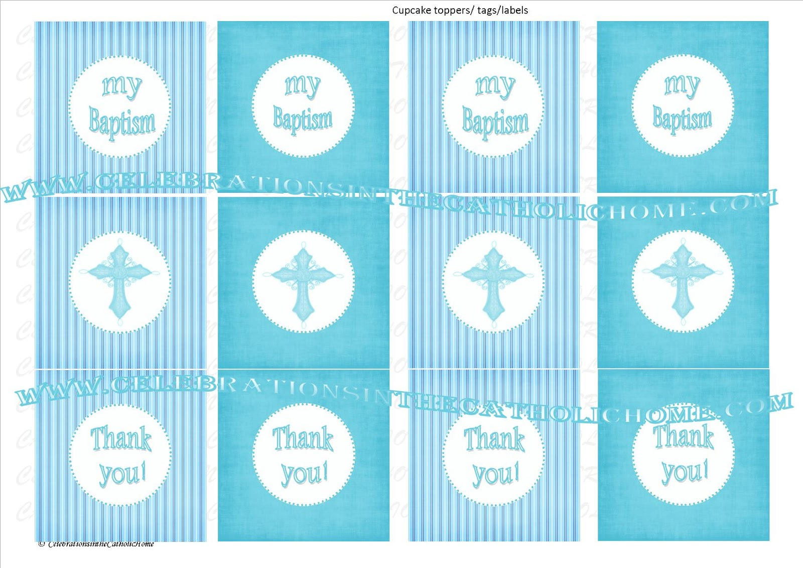 Celebrations In The Catholic Home: Diy – Printable Blue Pertaining To Christening Banner Template Free
