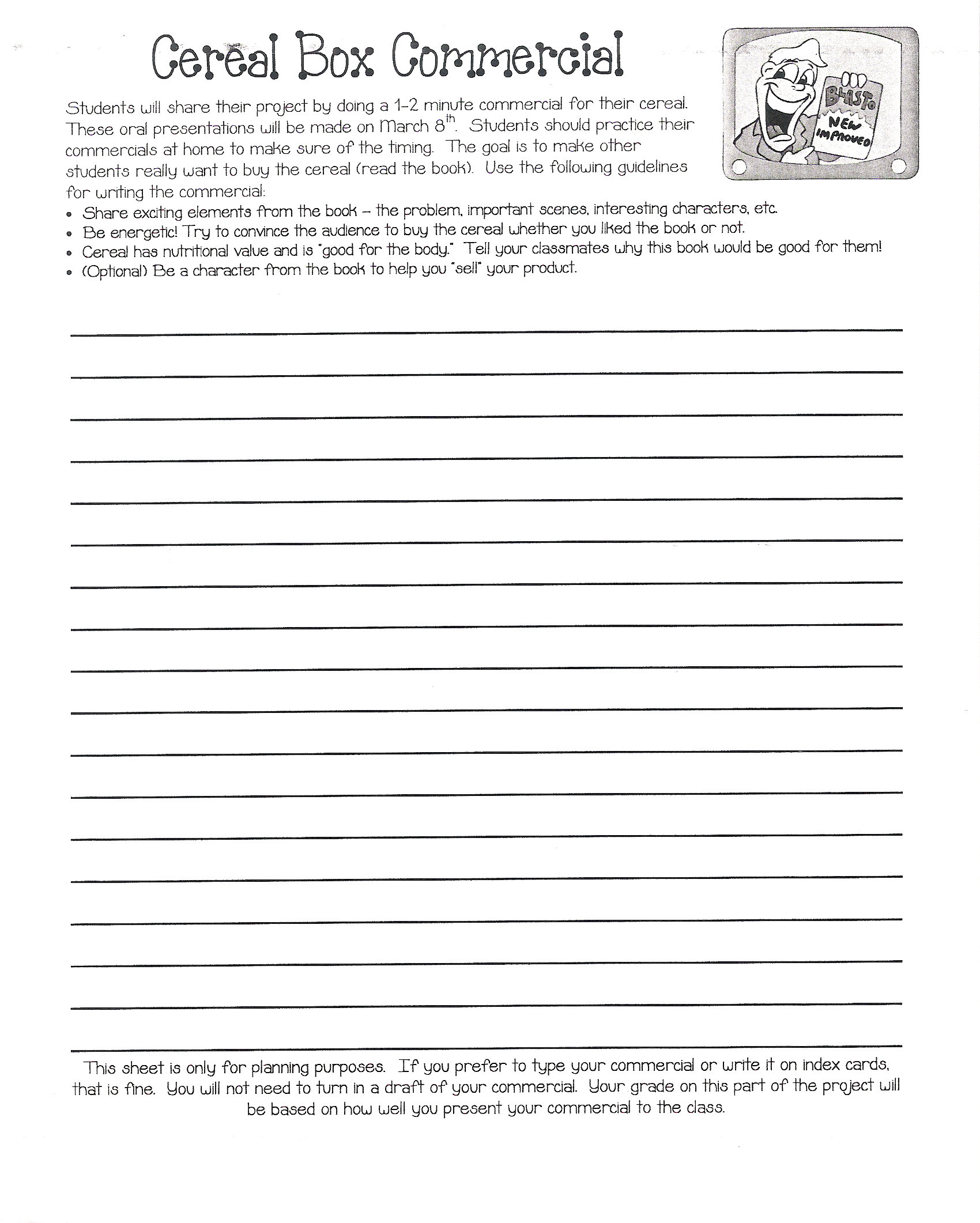 Cereal Box Book Report | Mrs. Eubanks' Class With Cereal Box Book Report Template