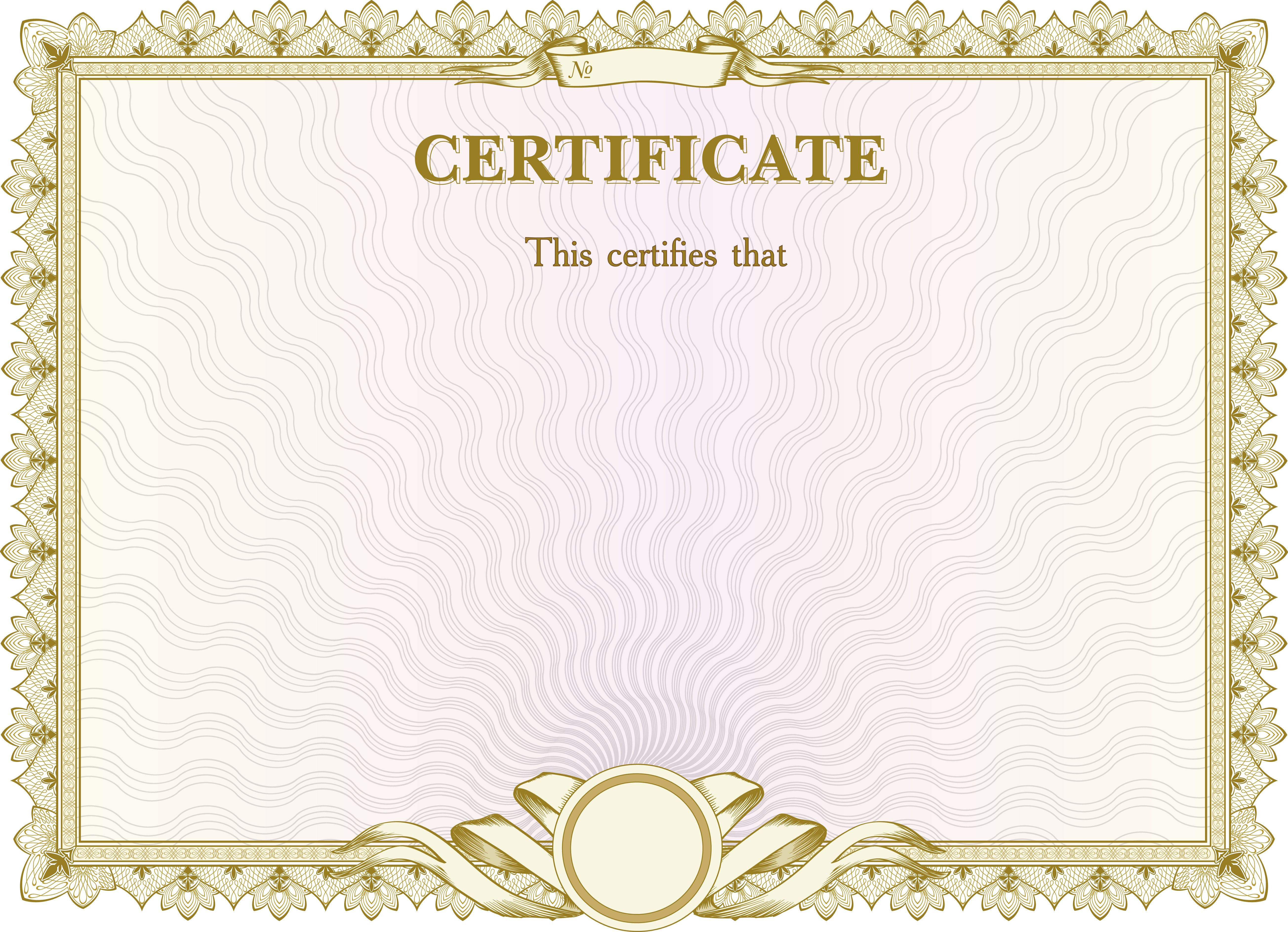 Certificate Background Material Pattern | Certificate Inside Certificate Of Authorization Template