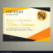 Certificate Design Template With Clean Modern with Design A Certificate Template