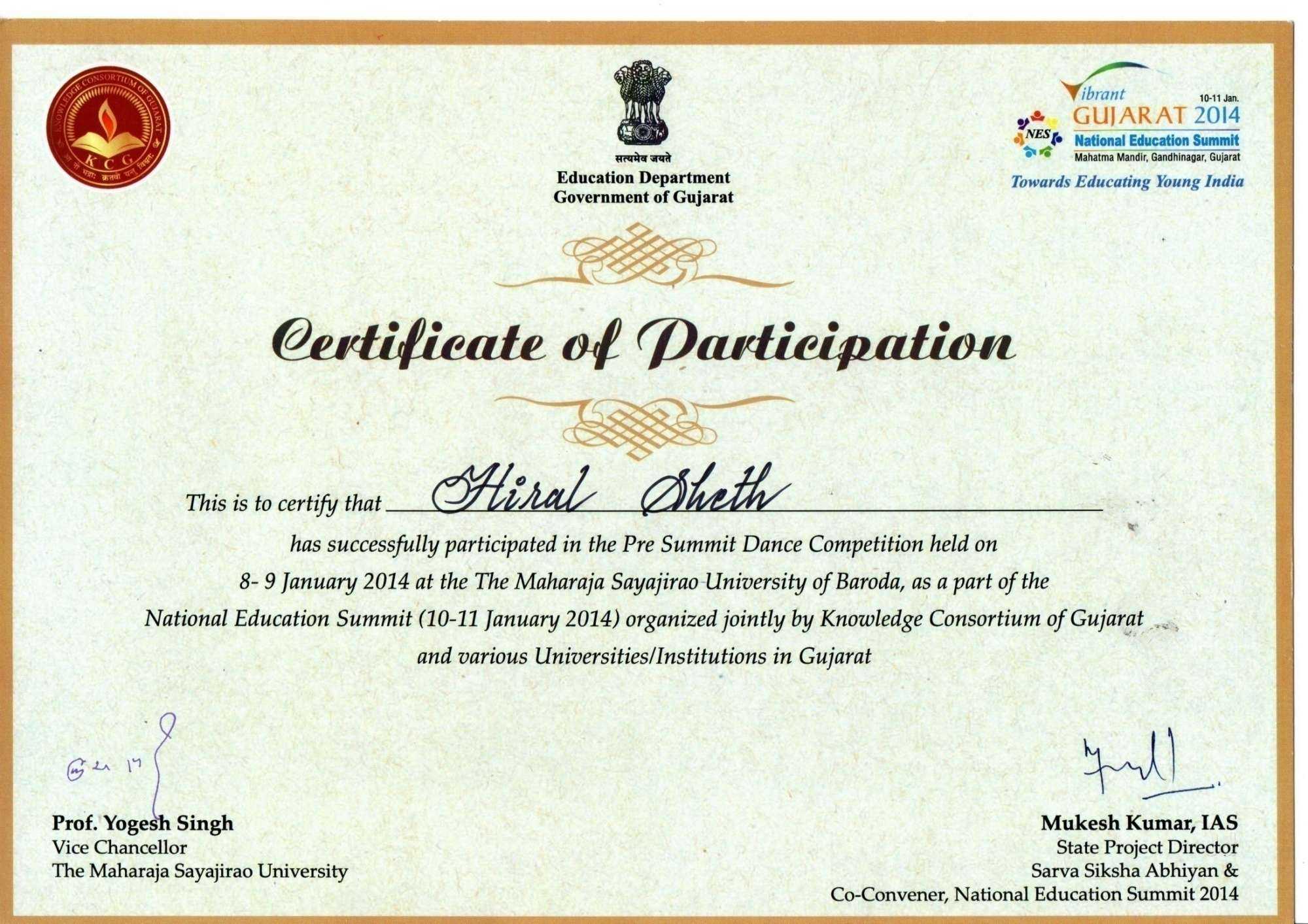 Certificate For Dance Competition – Corto.foreversammi Inside Dance Certificate Template