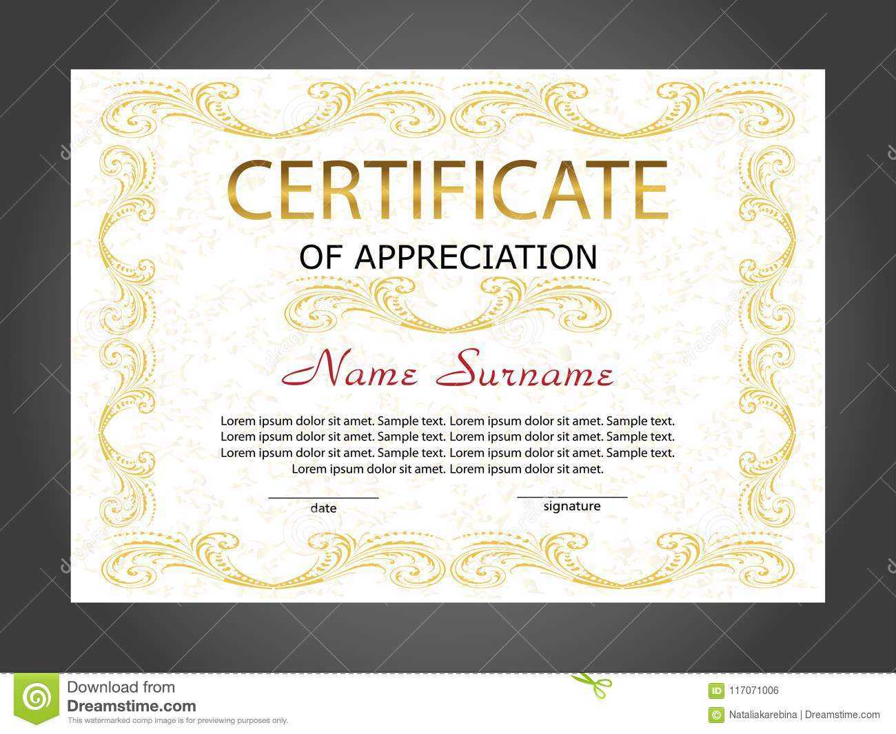 Certificate Of Appreciation, Diploma Template. Reward. Award Throughout Winner Certificate Template