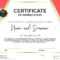 Certificate Of Appreciation Or Achievement With Award Badge Pertaining To Template For Certificate Of Award